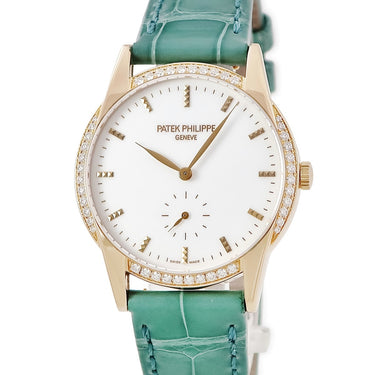 腕時計 パテックフィリップ PATEK PHILIPPE カラトラバ 7122/200R-001 手巻き レディース K18RG無垢 純正ダイヤ スモールセコンド