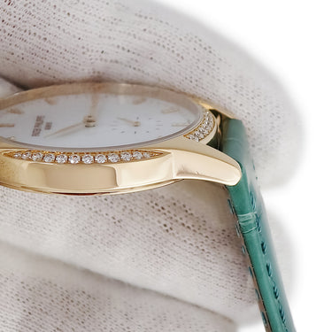腕時計 パテックフィリップ PATEK PHILIPPE カラトラバ 7122/200R-001 手巻き レディース K18RG無垢 純正ダイヤ スモールセコンド