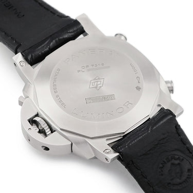 腕時計 パネライ PANERAI ルミノール クロノ PAM01109 Y番 自動巻き メンズ Y番 ブラック クロノグラフ タキメーター スモールセコンド