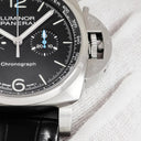 腕時計 パネライ PANERAI ルミノール クロノ PAM01109 Y番 自動巻き メンズ Y番 ブラック クロノグラフ タキメーター スモールセコンド