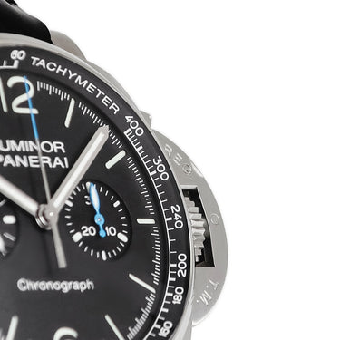 腕時計 パネライ PANERAI ルミノール クロノ PAM01109 Y番 自動巻き メンズ Y番 ブラック クロノグラフ タキメーター スモールセコンド
