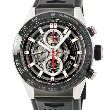 腕時計 タグホイヤー TAG Heuer カレラ キャリバー ホイヤー01 CAR2A1Z.FT6044 自動巻き メンズ クロノグラフ デイト ブラック PVD