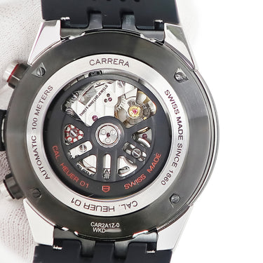 腕時計 タグホイヤー TAG Heuer カレラ キャリバー ホイヤー01 CAR2A1Z.FT6044 自動巻き メンズ クロノグラフ デイト ブラック PVD