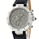 腕時計 カルティエ Cartier パシャ 38mm クロノグラフ 2004年冬季限定モデル W3107355 自動巻き メンズ グレー デイト ギョウシェ