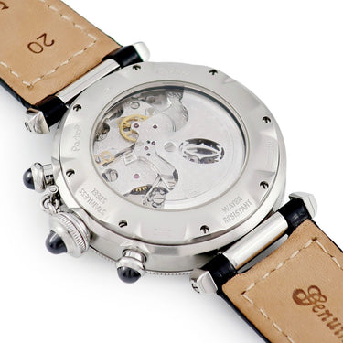腕時計 カルティエ Cartier パシャ 38mm クロノグラフ 2004年冬季限定モデル W3107355 自動巻き メンズ グレー デイト ギョウシェ