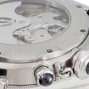 腕時計 カルティエ Cartier パシャ 38mm クロノグラフ 2004年冬季限定モデル W3107355 自動巻き メンズ グレー デイト ギョウシェ