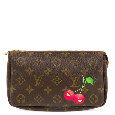 ルイヴィトン LOUIS VUITTON ポシェット アクセソワール M95008 モノグラム モノグラムキャンバス アクセサリーポーチ ゴールド金具 村上隆 チェリー