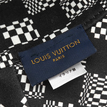 ルイヴィトン LOUIS VUITTON ボネ ディストーテッド ダミエ MP2947 ブラック コットン 60 ハット 黒 帽子 バケットハット