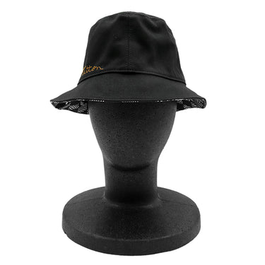 ルイヴィトン LOUIS VUITTON ボネ ディストーテッド ダミエ MP2947 ブラック コットン 60 ハット 黒 帽子 バケットハット