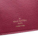 ルイヴィトン LOUIS VUITTON ポルト フォイユ ジュリエット M69433 フューシャ モノグラムキャンバス レザー 二つ折り財布 ゴールド金具 茶 ボルドー