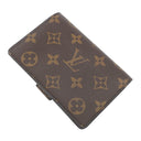 ルイヴィトン LOUIS VUITTON ポルト フォイユ ジュリエット M69433 フューシャ モノグラムキャンバス レザー 二つ折り財布 ゴールド金具 茶 ボルドー