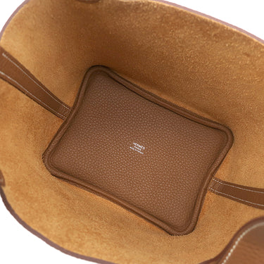 エルメス HERMES ピコタンロック PM ゴールド トリヨンクレマンス ハンドバッグ シルバー金具 新品 未使用 2025年製 茶