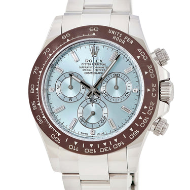 腕時計 ロレックス ROLEX コスモグラフ デイトナ 116506A ランダム番 自動巻き メンズ ランダム番 Pt950無垢 純正ダイヤ アイスブルー