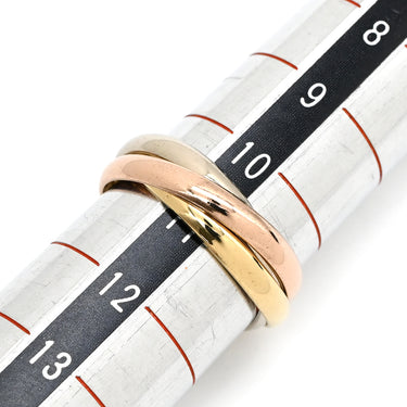 カルティエ Cartier トリニティSM ホワイトゴールド×イエローゴールド×ピンクゴールド K18WG K18YG K18PG #51(JP11) リング 指輪 3連 3カラー 3ゴールド18K 750 11号