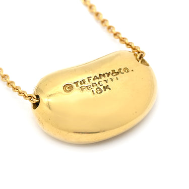 ティファニー Tiffany & Co ビーン デザイン ペンダント イエローゴールド K18YG ネックレス 750YG 18金 エルサペレッティ
