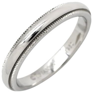 ティファニー Tiffany & Co トゥギャザー ミルグレイン バンド プラチナシルバー Pt950 リング 指輪 T&Co. プラチナ950 甲丸 12号