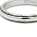 ティファニー Tiffany & Co トゥギャザー ミルグレイン バンド プラチナシルバー Pt950 リング 指輪 T&Co. プラチナ950 甲丸 12号