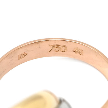 カルティエ Cartier トリニティ クラシック B4086100 ホワイトゴールド×イエローゴールド×ピンクゴールド K18WG K18YG K18PG #49(JP9) リング 指輪 3連 3カラー 3ゴールド 18K 750 8.5号