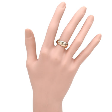 カルティエ Cartier トリニティ クラシック B4086100 ホワイトゴールド×イエローゴールド×ピンクゴールド K18WG K18YG K18PG #49(JP9) リング 指輪 3連 3カラー 3ゴールド 18K 750 8.5号