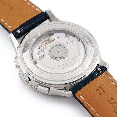 腕時計 ロンジン LONGINES オリンピックコレクション L2.650.4 自動巻き メンズ デイト クロノグラフ スモールセコンド 青針