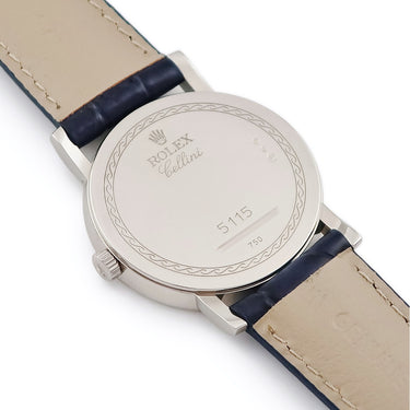 腕時計 ロレックス ROLEX チェリーニ 5115/9 ランダム番 手巻き メンズ ランダム番 K18WG無垢 アイボリー コンピューター文字盤
