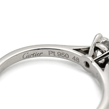 カルティエ Cartier ソリテール 1895 プラチナシルバー Pt950 ダイヤモンド #48(JP8) リング 指輪 ダイヤモンド ブリリアントカット 立爪 046ct 11号