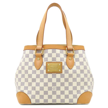 ルイヴィトン LOUIS VUITTON ハムステッドPM N51207 ダミエアズール ダミエアズールキャンバス ハンドバッグ ゴールド金具 白