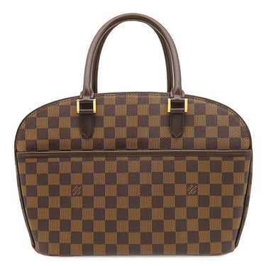 ルイヴィトン LOUIS VUITTON サリア オリゾンタル N51282 ダミエエベヌ ダミエキャンバス ハンドバッグ ゴールド金具 茶 ボストン