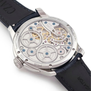 腕時計 チャペック CZAPEK ケ・デ・ベルク サファイア・ブルー CZQDB 手巻き メンズ スモールセコンド パワーリザーブ表示 限定