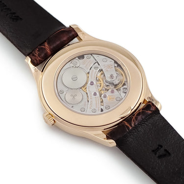 腕時計 パテックフィリップ PATEK PHILIPPE カラトラバ 4897R-001 手巻き レディース K18RG無垢 純正ダイヤ チョコレート ブラウン