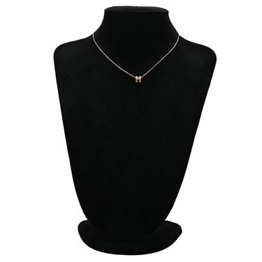 エルメス HERMES ポップアッシュ ミニ ペンダント マロングラッセ×ローズゴールド GP ラッカー ネックレス ピンクゴールド金具 Hモチーフ 新品 未使用