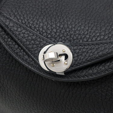 エルメス HERMES リンディ2 ミニ 20 ブラック トリヨンクレマンス ショルダーバッグ シルバー金具 黒 2024年製