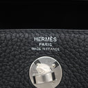 エルメス HERMES リンディ2 ミニ 20 ブラック トリヨンクレマンス ショルダーバッグ シルバー金具 黒 2024年製