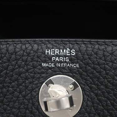 エルメス HERMES リンディ2 ミニ 20 ブラック トリヨンクレマンス ショルダーバッグ シルバー金具 黒 2024年製