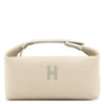 エルメス HERMES ブリッド ア ブラック PM ナチュラル コットンキャンバス ポーチ シルバー金具 新品 未使用 バニティ Hロゴ