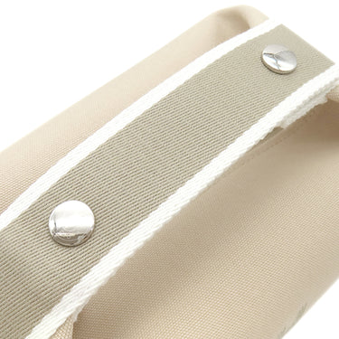 エルメス HERMES ブリッド ア ブラック PM ナチュラル コットンキャンバス ポーチ シルバー金具 新品 未使用 バニティ Hロゴ