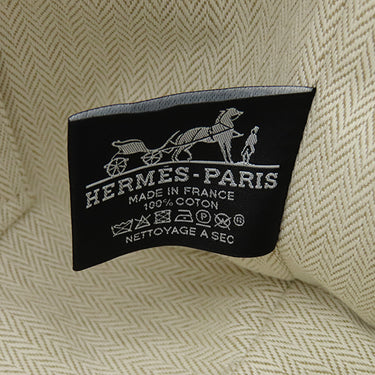 エルメス HERMES ブリッド ア ブラック PM ナチュラル コットンキャンバス ポーチ シルバー金具 新品 未使用 バニティ Hロゴ