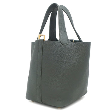 エルメス HERMES ピコタンロック PM 18 ヴェールマングローブ トリヨンクレマンス ハンドバッグ ゴールド金具 新品 未使用 2025年製