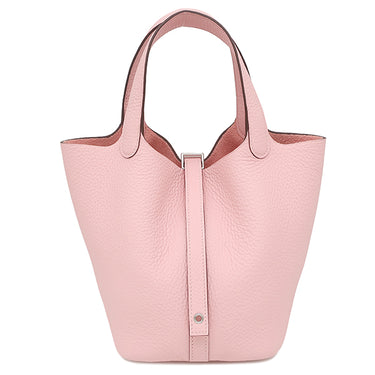 エルメス HERMES ピコタンロックPM ローズサクラ トリヨンクレマンス ハンドバッグ シルバー金具 新品 未使用 2025年製
