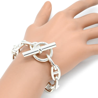 エルメス HERMES シェーヌダンクル GM シルバー シルバー925 ブレスレット 12コマ スターリングシルバー AG925