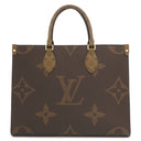 ルイヴィトン LOUIS VUITTON オンザゴー MM M45321 モノグラム モノグラムキャンバス モノグラムリバースキャンバス トートバッグ ゴールド金具 茶 ハンドバッグ 新品 未使用
