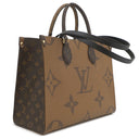 ルイヴィトン LOUIS VUITTON オンザゴー MM M45321 モノグラム モノグラムキャンバス モノグラムリバースキャンバス トートバッグ ゴールド金具 茶 ハンドバッグ 新品 未使用