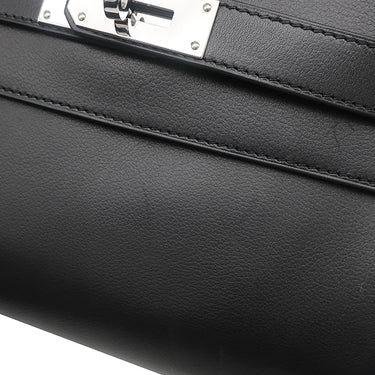 エルメス HERMES メッセンジャー ケリー PM ブラック エバーグレイン ショルダーバッグ シルバー金具 黒 2025年製