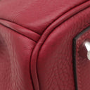 エルメス HERMES バーキン30 ルージュグレナ トゴ ハンドバッグ シルバー金具 赤