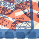 エルメス HERMES カレ90 プリーツ H164127S ブルー×ピンク×グリーン シルク スカーフ 新品 未使用 【ツイリー オ ブロック】