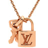 ルイヴィトン LOUIS VUITTON パンダンティフ ロックイット ネックレス ピンクゴールド K18PG ネックレス ペンダント K18 PG RG パドロック 鍵