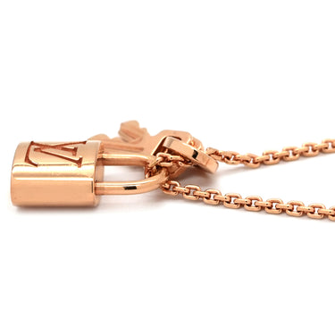 ルイヴィトン LOUIS VUITTON パンダンティフ ロックイット ネックレス ピンクゴールド K18PG ネックレス ペンダント K18 PG RG パドロック 鍵
