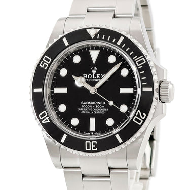 腕時計 ロレックス ROLEX サブマリーナー 41 124060 ランダム番 自動巻き メンズ ランダム番 ブラック 黒 逆回転防止ベゼル ベンツ針