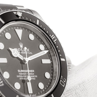 腕時計 ロレックス ROLEX サブマリーナー 41 124060 ランダム番 自動巻き メンズ ランダム番 ブラック 黒 逆回転防止ベゼル ベンツ針