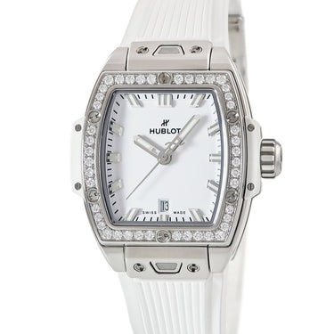 腕時計 ウブロ HUBLOT スピリット オブ ビッグバン スチール ホワイト ダイヤモンド 682.SE.2010.RW.1204 自動巻き レディース 白